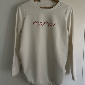 Isabel by Ingrid & Isabel Maternity “Mama” sweatshirt, size M